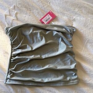 Elegant silver Tube Top
